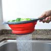 Collapsible Colander & Wash Basket with Handle for Fruits and Vegetables