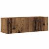 6 Piece Wall Mounted TV Cabinet Set Rustic Wood Look Engineered Wood