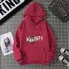 Women's Real Shot American Plant-printed Sweater Hooded Autumn and Winter New Men's and Women's Models
