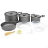 Anodized Aluminum Cookware Set Non Nonstick Camp Pot Easy To Clean Portable Camping Kit for
