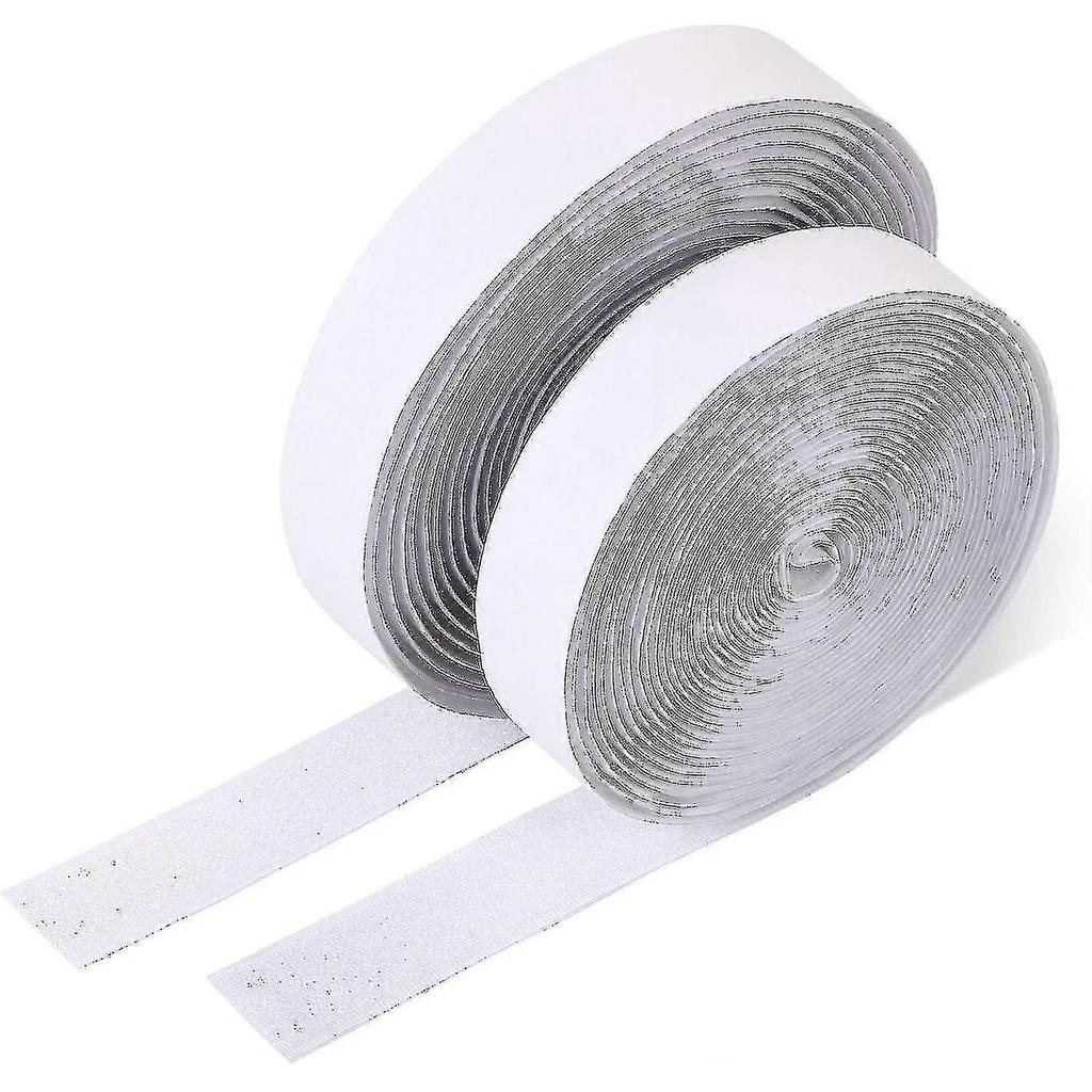 Velcro Tape Self-adhesive 25m Extra Strong, Double-sided Adhesive With Velcro 20mm Wide Se