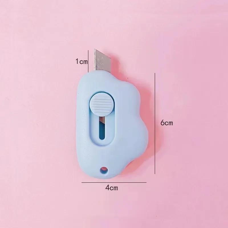 Mini Cloud Kawaii Utility Knife Portable Unpack Express Paper Cutter Student School Office Stationery Cutting Supplies