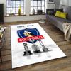 1pc Football Team Design Area Rug - Non-Slip, Soft & Cozy Floor Mat for Living Room, Bedroom, Office - Indoor/Outdoor Decorative Carpet
