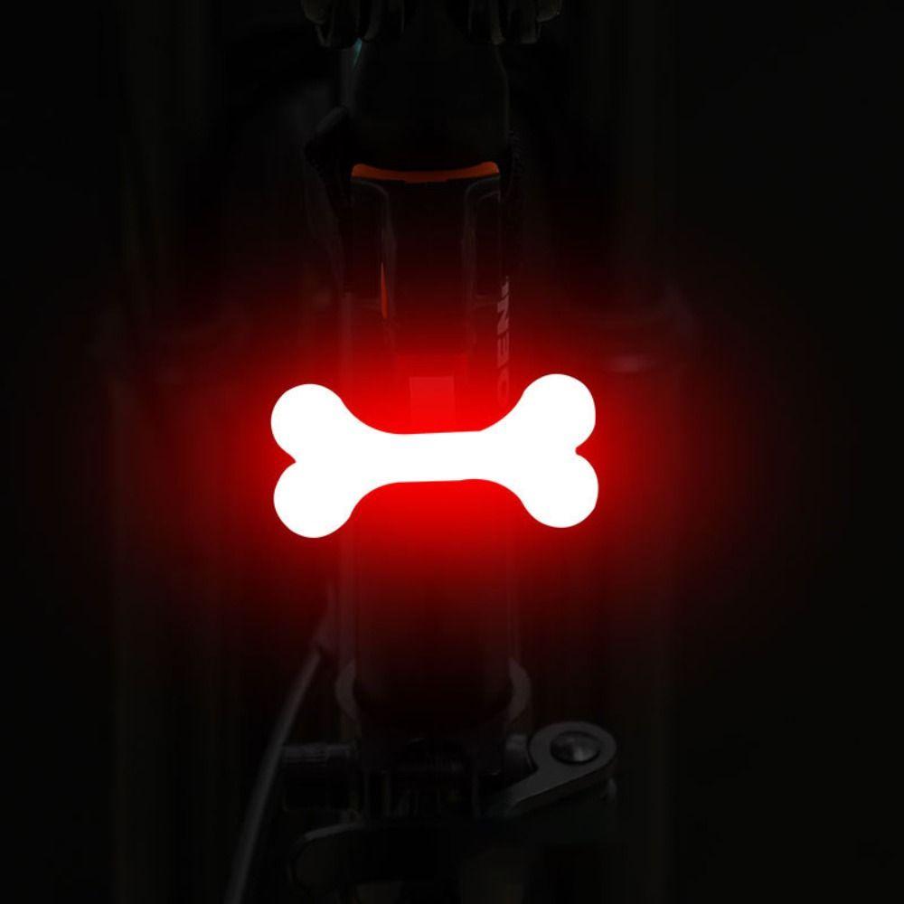 Lumières de vélo LED d'avertissement extérieures chargement USB feu arrière accessoires de vélo créatifs
