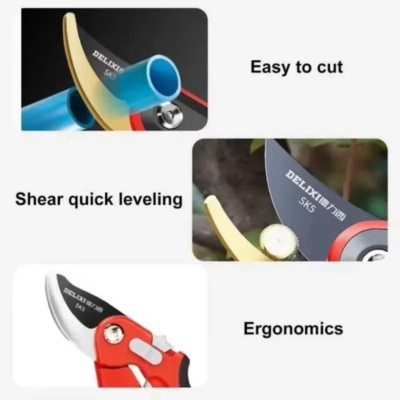 Pruning Shear Garden Pruning Shears Stainless Steel Pruning Tools Branches Scissors Garden Tree Flower Pruning Branch Scissors