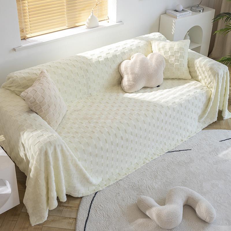 Sofabezug, Sofadecke, Unifarbener Sofaschutz, Nordischer Schlichter Sofabezug, Lässige Decke, Picknickdecke