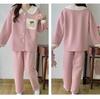 Air Cotton Layered Maternity Pajamas for Autumn/Winter - Breastfeeding & Postpartum Homewear