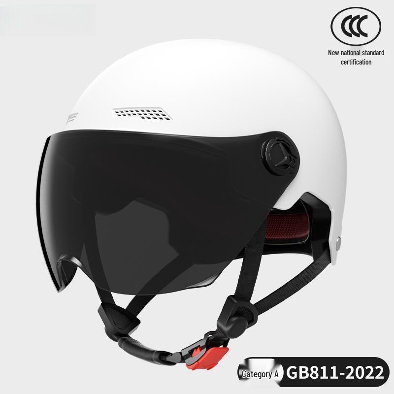 3C Certified Unisex Electric Bicycle Helmet with Adjustable Fit, Summer Sun Protection, Cute Design for Riding Safety