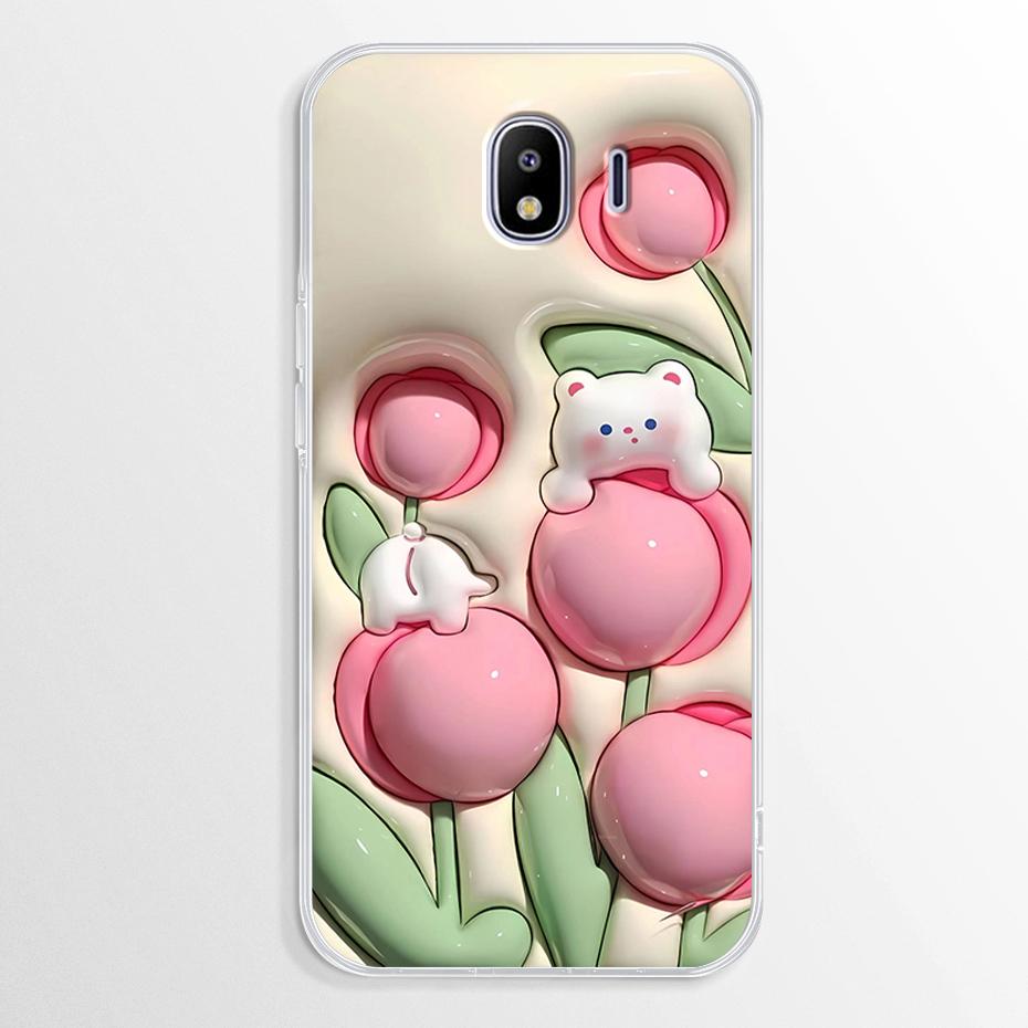 Marble Case For Samsung Galaxy J4 2018 Case J400 J400F Soft TPU Cover For Samsung Galaxy J4 Plus J 4 J4+ Case J415F Fundas Cover