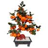 Jade Carved Persimmon Tree Ruyi Ornament - New Chinese Style Decor for Living Room or Entrance