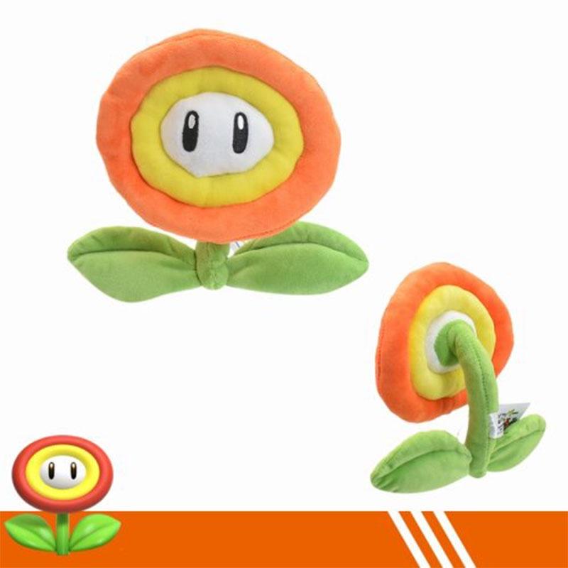 New Mario Plush Orange Flame Blue Ice Sunflower Soft Toy 18cm