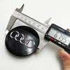 For Audi  A34pcs 68mm Black Grey Car Styling Badge Wheel Center Hub Cap Rim Caps For Audi Emblem 8D0601170 A1 A3 A4 A5 A6 Q7 Accessories
