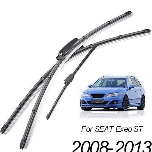 For Seat Exeo ST 2004-2013 Front and Rear Wiper Blades 22 + 22 + 14 Wipers