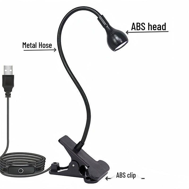 Clip-On Desk Lamp for Students: Bright Bedside & Study Light