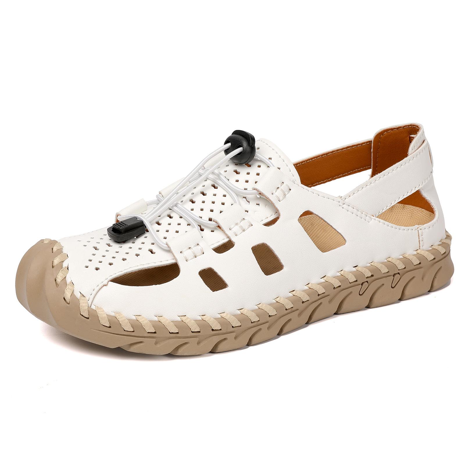 Men s and Women s Shoes, Summer Sandals, Outdoor Casual Hole Shoes, Plus Size Baotou Beach Shoes, Casual Shoes 36 белый