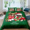 Cartoon Santa Claus Bedding Set King Queen Size Microfiber Christmas Dogs 3D Print Duvet Cover For Kids Pillowcases Home Textile