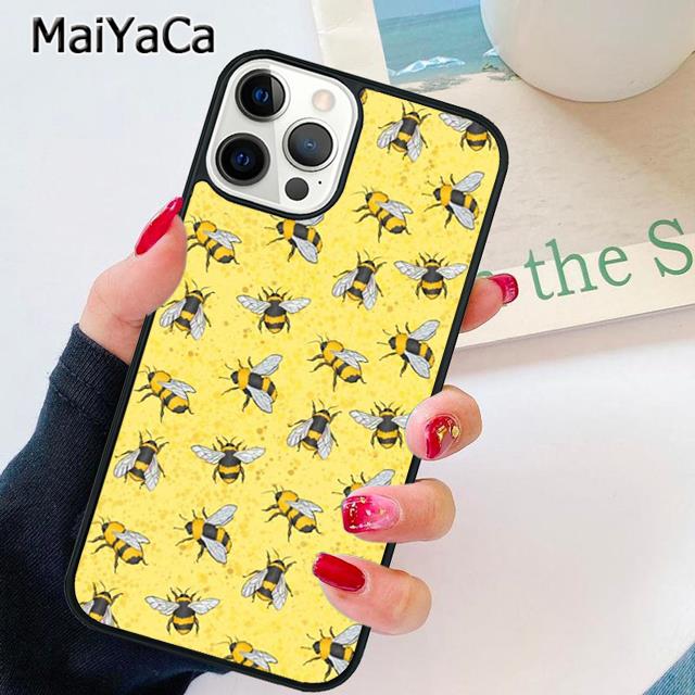 Bees Phone Case Cover For iPhone 17 Air 13 14 16 16e 15 pro max plus 11 12 shell  coque