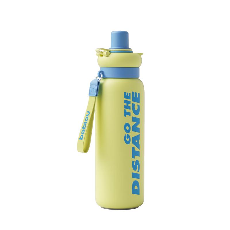 BABLOB 670ml Insulated Sports Straw Water Bottle