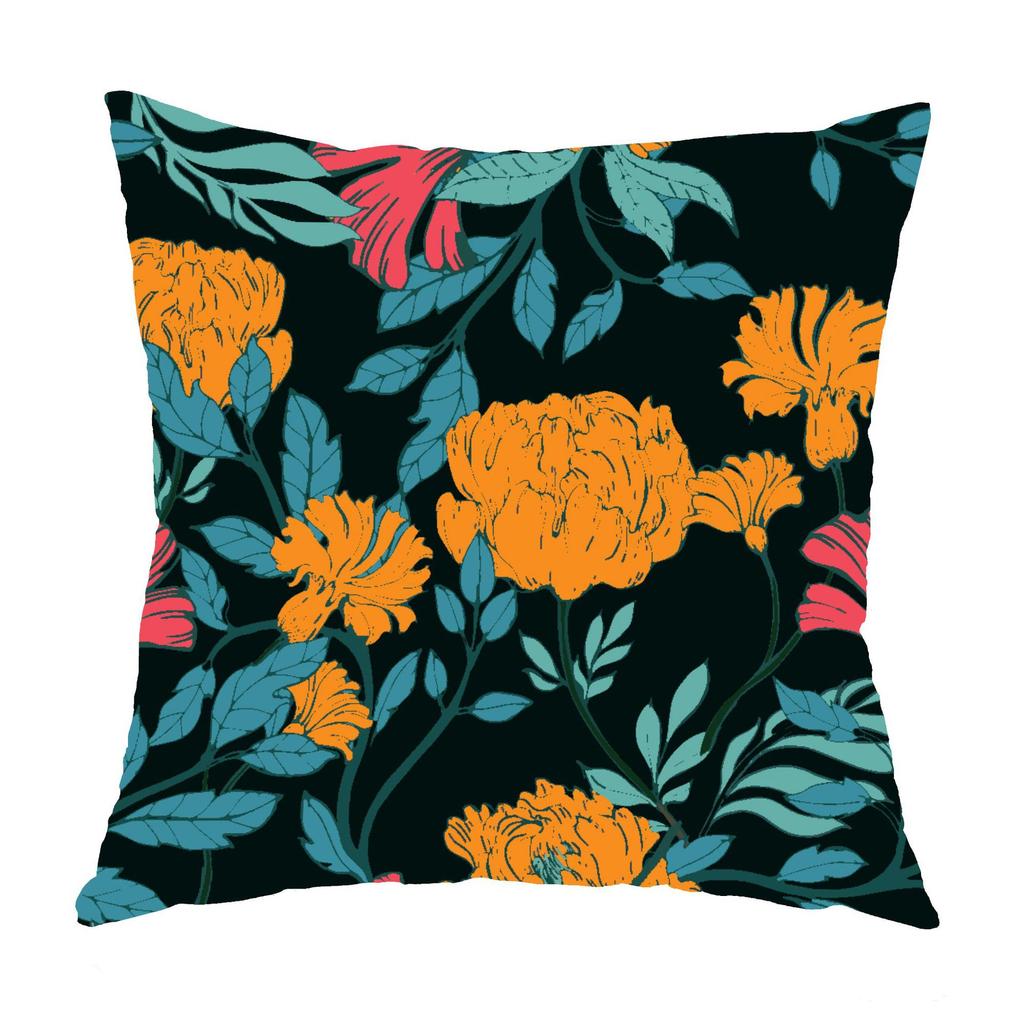 Boho Mandala Pillowcase  Home Decor Modern Garden Chair  Spring Colorful Flower