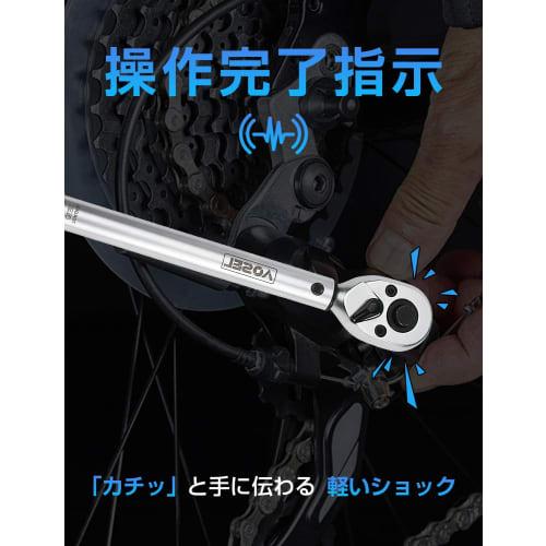 AOSEL Torque Wrench, Preset Type, 3/8" Drive, 5-60N.m, Bi-Directional, for Automobiles, Bicycles, Tire Changes, Bicycle Repairs, and Motorcycles, Incl