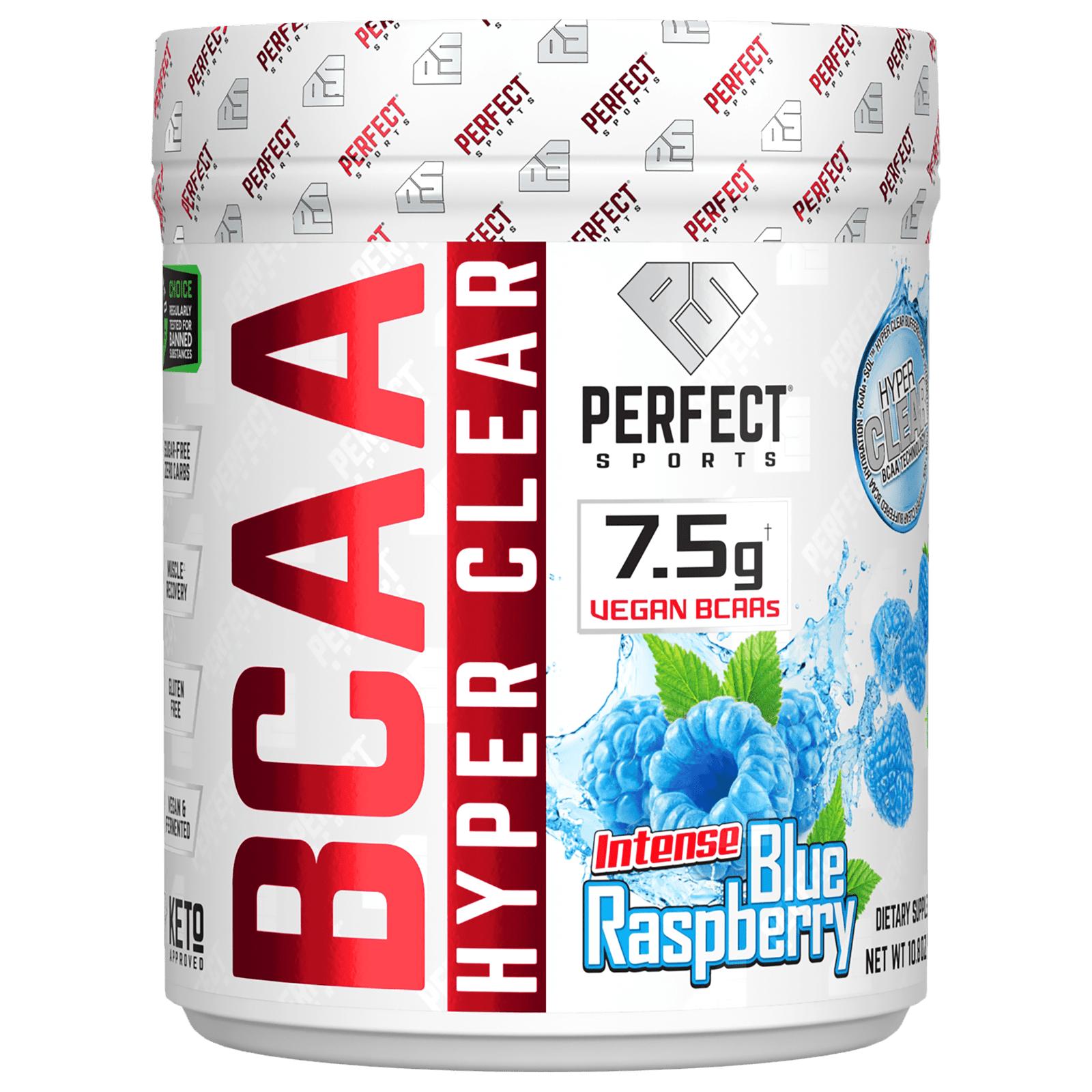 

PERFECT Sports, BCAA Hyper Clear, Intense Blue Raspberry, 10.8 oz (306 g)
