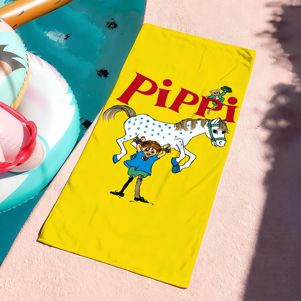 Divertente P-Pippi Calzelunghe Asciugamano Carino Morbido Piscina Regalo Per Viaggio Palestra Doccia Campeggio Asciugatura Rapida Sportivo Grandi Asciugamani da Spiaggia