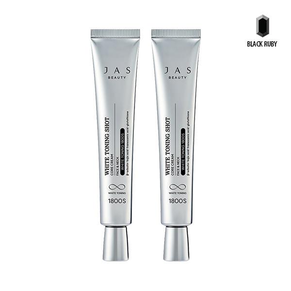 JAS White Toning Shot Core Cream 40ml x2 / Whitening / Wrinkle
