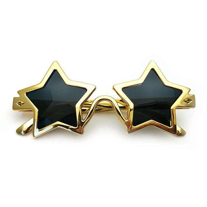 Creatieve Pentagram Decoratieve Brillen Goud Zilver Trend Bal Feest Foto Props