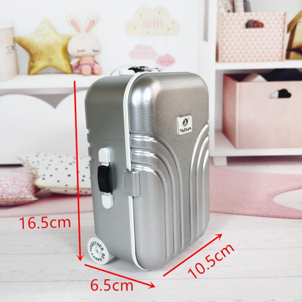 Scene Decor Miniature Portable Trunk Mini Dolls Luggage Box Model  Dolls Accessories