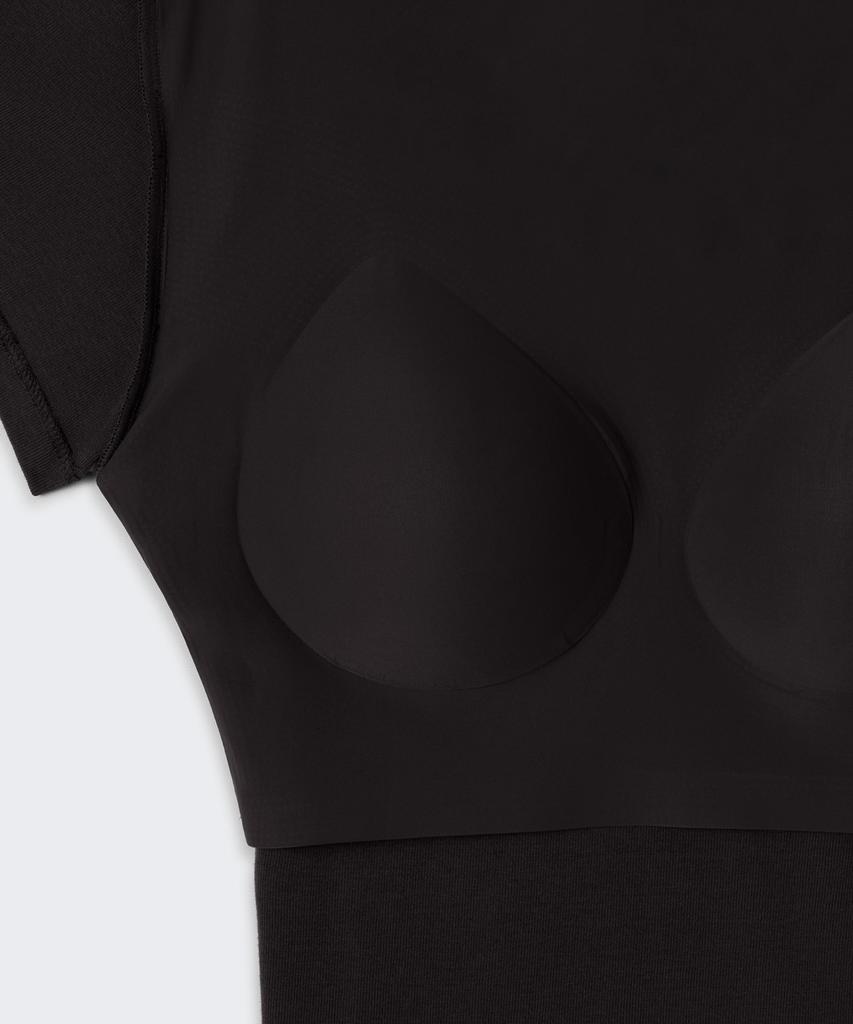 MUSINSA STANDARD WOMAN Women'S Slim Crew Neck Bra T-Shirt [Black]