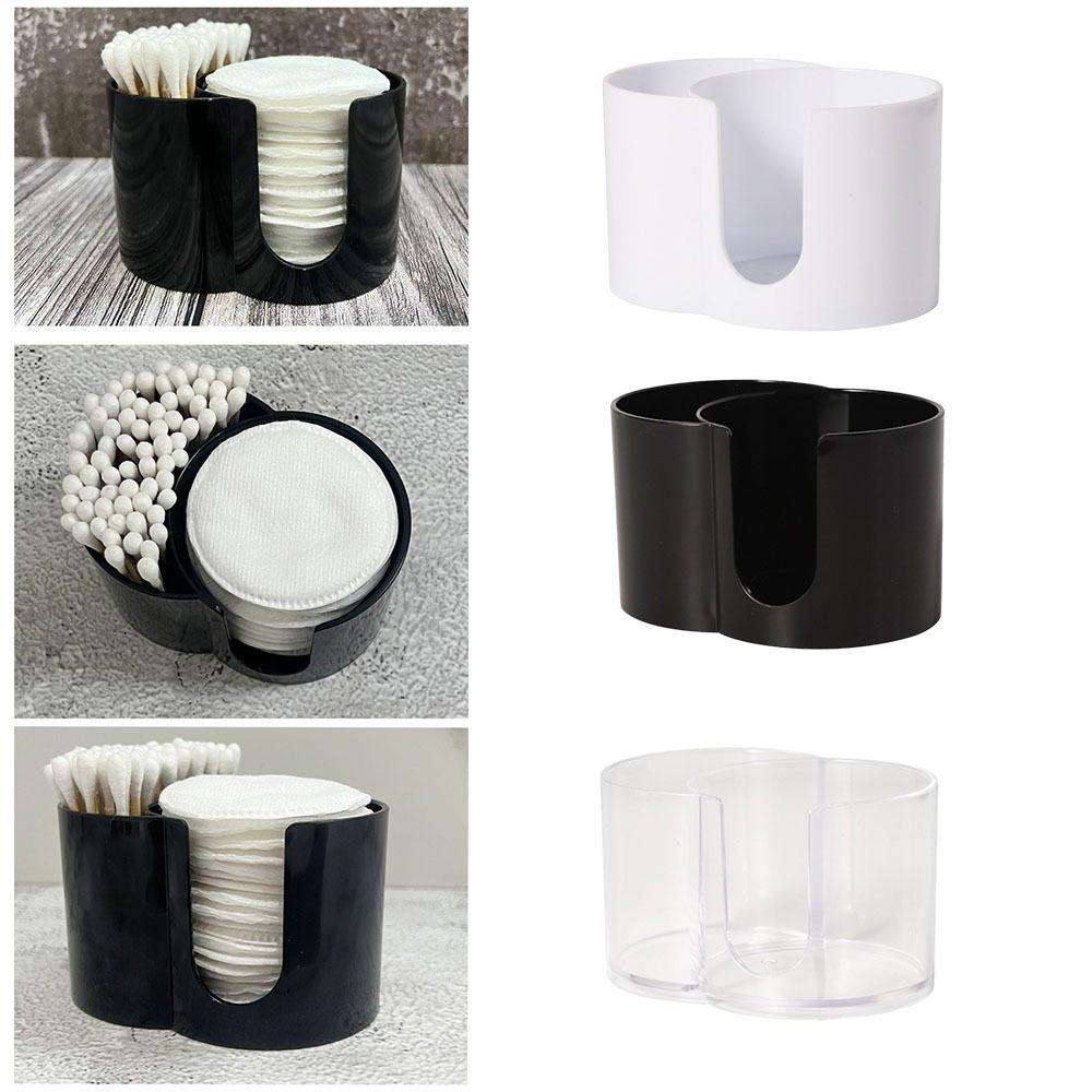 Dust-proof Cotton Swab Box Organizer Large Capacity Cotton Round Pad Holder  Cotton Pad