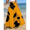 2026 Spring/Summer Women's Half Length Skirt Printed Elegant Elastic Waist, Different Country Fake Wind Beach Skirt Women's Wear