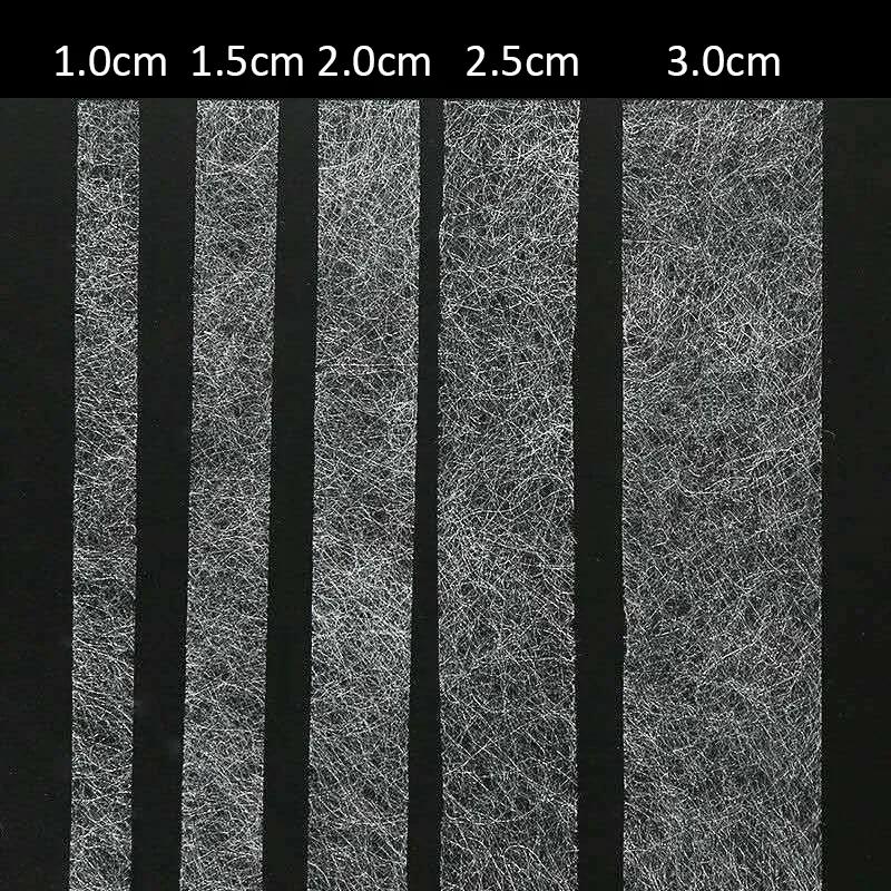 White Non-woven Interlining Adhesive Fabric Cloth Apparel Iron on Hem Tape Edge Shorten Pants Double-sided Tapes DIY Sewing Tool