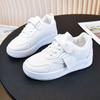 Dětské bílé boty Jarní a podzimní Nové Měkká podrážka Nízké Jednoduché boty Dívčí boty Střední a Velké Dětské Ležérní Tenisky Chlapecké boty