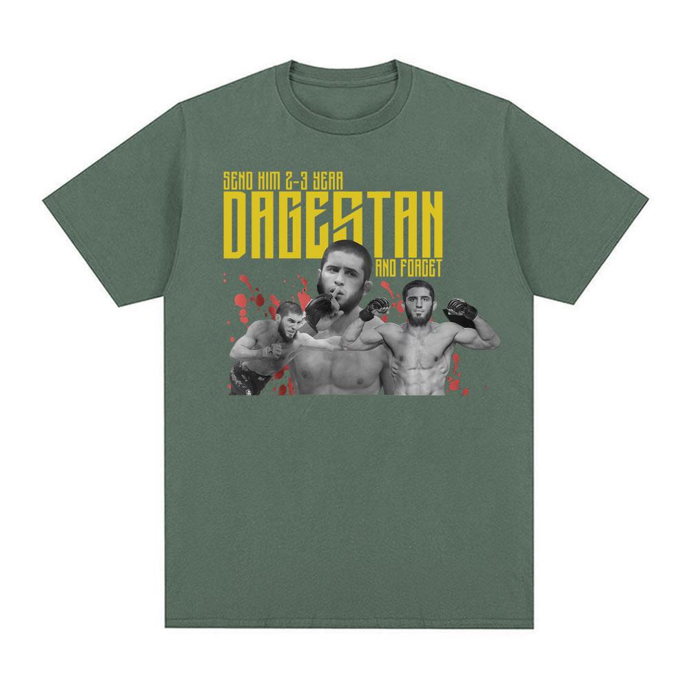 Send Him 23 Years Dagestan and Forget T Shirt Islam Makhachev Fans Funny Tshirt Unisex Women Fashion Vintage Short Sleeve Tshirts