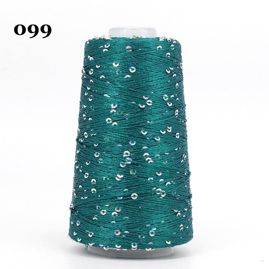 Sequin Cotton Yarn: 50g Fancy Skein for Hand & Machine Knitting