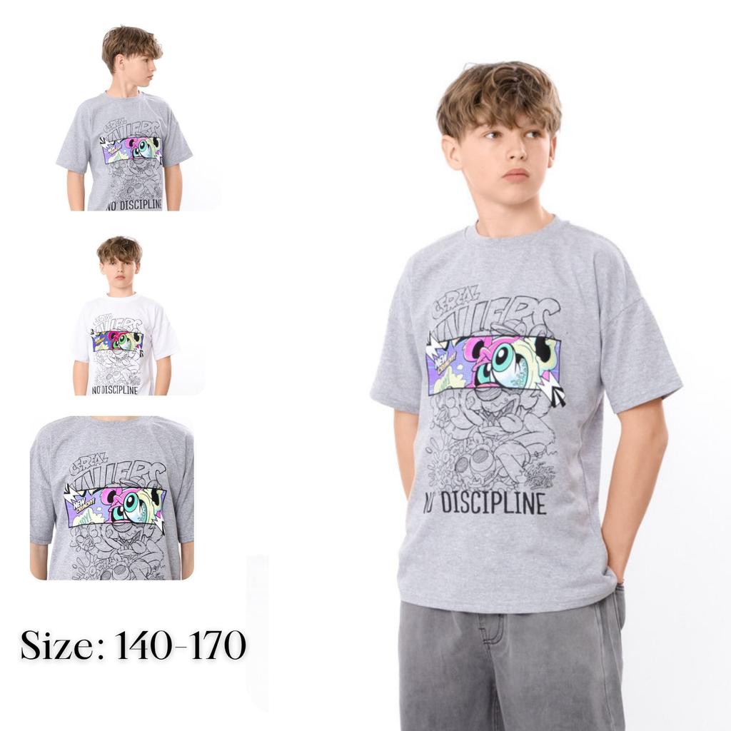 Boy's T-Shirt with Prints - Stylish and Comfortable Summer 6414-001-33-1-4 HC