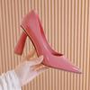 Fashion Retro French Women Shoes Spring New Style Pointed Heels Comfor Elegant Women's  Heels Fashion Versatile Women's Casual Shoes