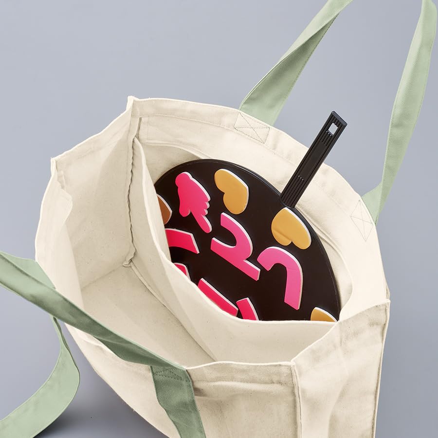 Handle Square Tote Bag for Large Perfect for Fan Member and Other Oshi Perfect as a Eco or Travel Bag [Trade Works] [Canvas Carry-On Fans] Capacity,