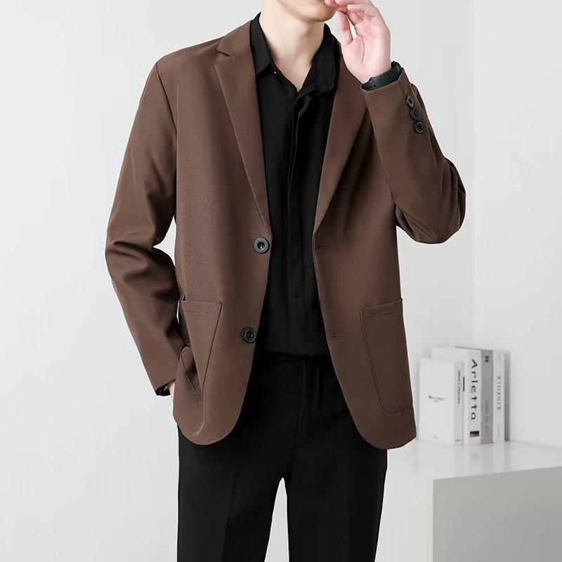 Men's Trendy Korean Style Versatile Suit Jacket for Autumn and Spring