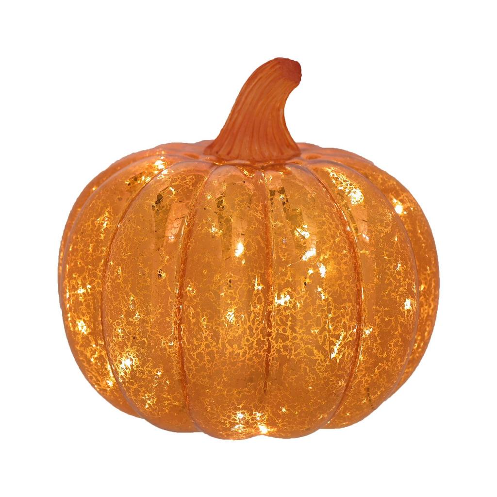 Orange Pumpkin LED Lantern Large