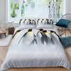 Penguin Duvet Cover Set Cartoon Bedding Girls Adult Single Twin Queen Size Soft Comfortable Duvet Cover Pillowcase