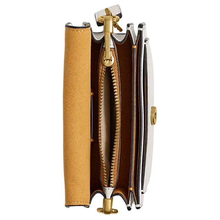 Coach Tabby 12 Classic C Logo Top Handle Leather Crossbody Shoulder Mini Bag Women bags Chalk-White CN731-B4HA