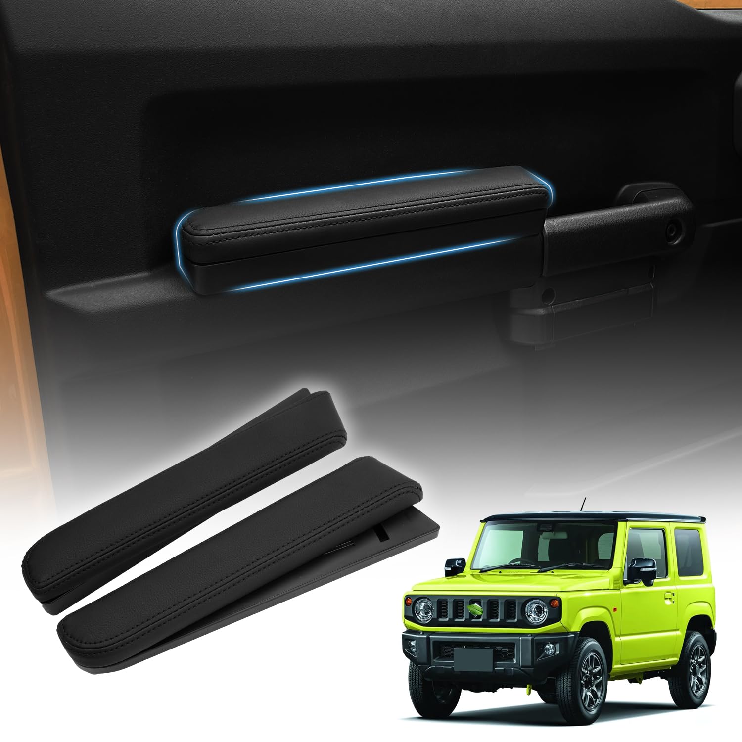 

Регулируемый угол наклона, боковая дверь и подлокотники для Suzuki Jimny и Jimny Sierra и 2018, кастомный интерьер, простой комплект из 2 подлокотников, подлокотники, (JB64W JB74W) -