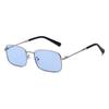 Novelteez Quadrilateral Geometric Metal Sunglasses - Fishing Uv400 Protection For Outdoor Enthusiasts Multi-Color
