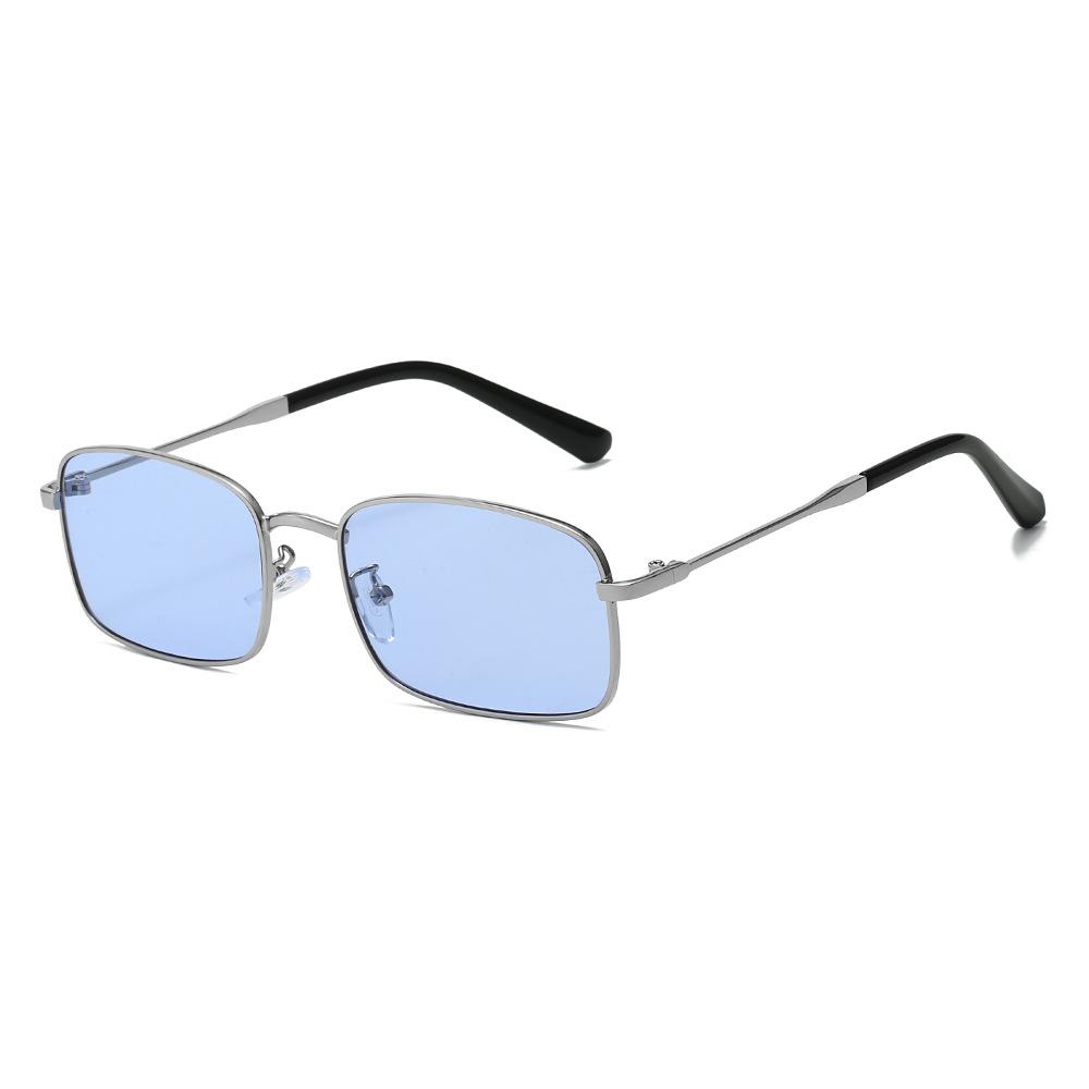 Novelteez Quadrilateral Geometric Metal Sunglasses - Fishing Uv400 Protection For Outdoor Enthusiasts Multi-Color