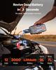 Jump Starter, 3000A Peak, Car Jumper Starter Battery Pack, 12V Portable Lithium Battery Booster, Jump Box Power Bank with 3 Modes Flashlight and