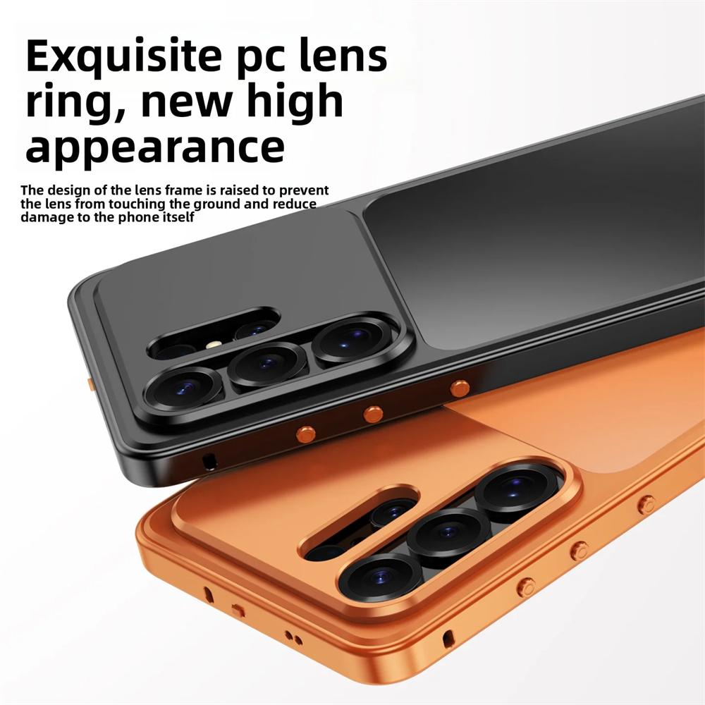 Luxury Metal Magnetic Shell Case For Samsung Galaxy S26 S25 S24 S23 Ultra For Magsafe Wireless Charging Full Lens Protection Phone Cover