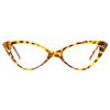 2pcs Fashion Cat Eyes Reading Glasses Ultralight Small Frame Clear Lens Presbyopic Eyeglasses For Women Men With +1.0 to +3.0