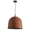 Handmade Wabi-Sabi Bamboo Pendant Lamp - Artisanal Woven Lighting for Dining Rooms